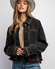 Embroidered Wash Cotton Jacket