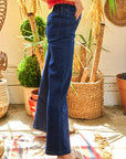 Jade by Jane High Waisted Button Wide Leg Jeans