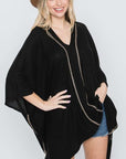 Jade By Jane V-Neck Poncho Top