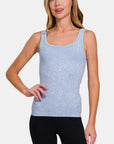 Zenana Ribbed Scoop Neck Tank