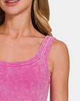 Zenana Ribbed Scoop Neck Tank