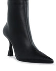 Farnak Pleather Pointed Toe Ankle Boots