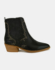 Beast Fashion Studded Detail Point Toe Boots