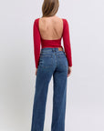 Judy Blue Full Size Raw Hem Mid Rise Jeans