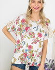 e Luna Floral Boxy Top