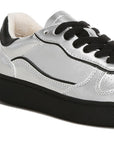 Kyniska Metallic Faux Leather Everyday Sneakers