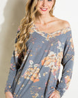 e Luna Floral Loose Fit Boxy Top - My Pampered Life Seattle