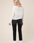 Lilou Variegated Rib V-Neck Sweater