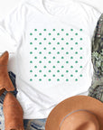 Clover Pattern Graphic Tee PLUS