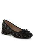 Ningen Leopard Print Block Heel Ballerinas