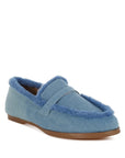 Nivena Fur Detail Denim Loafers