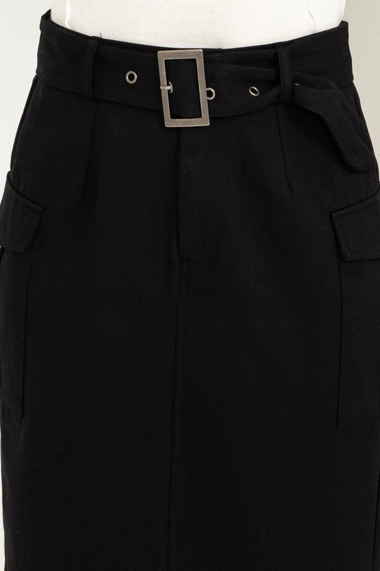 HYFVE Professional Poise Buckled Belt Cargo Skirt - Online Only