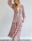 Davi & Dani Printed Long Sleeve Loose Kimono - Online Only