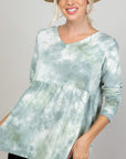 e Luna PLUS Cloud Tie Dye Babydoll Top