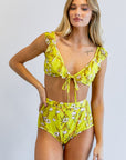 Davi & Dani Floral Printed Two Piece - Online Only