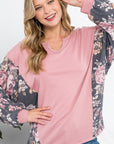 e Luna PLUS Floral Mixed Top