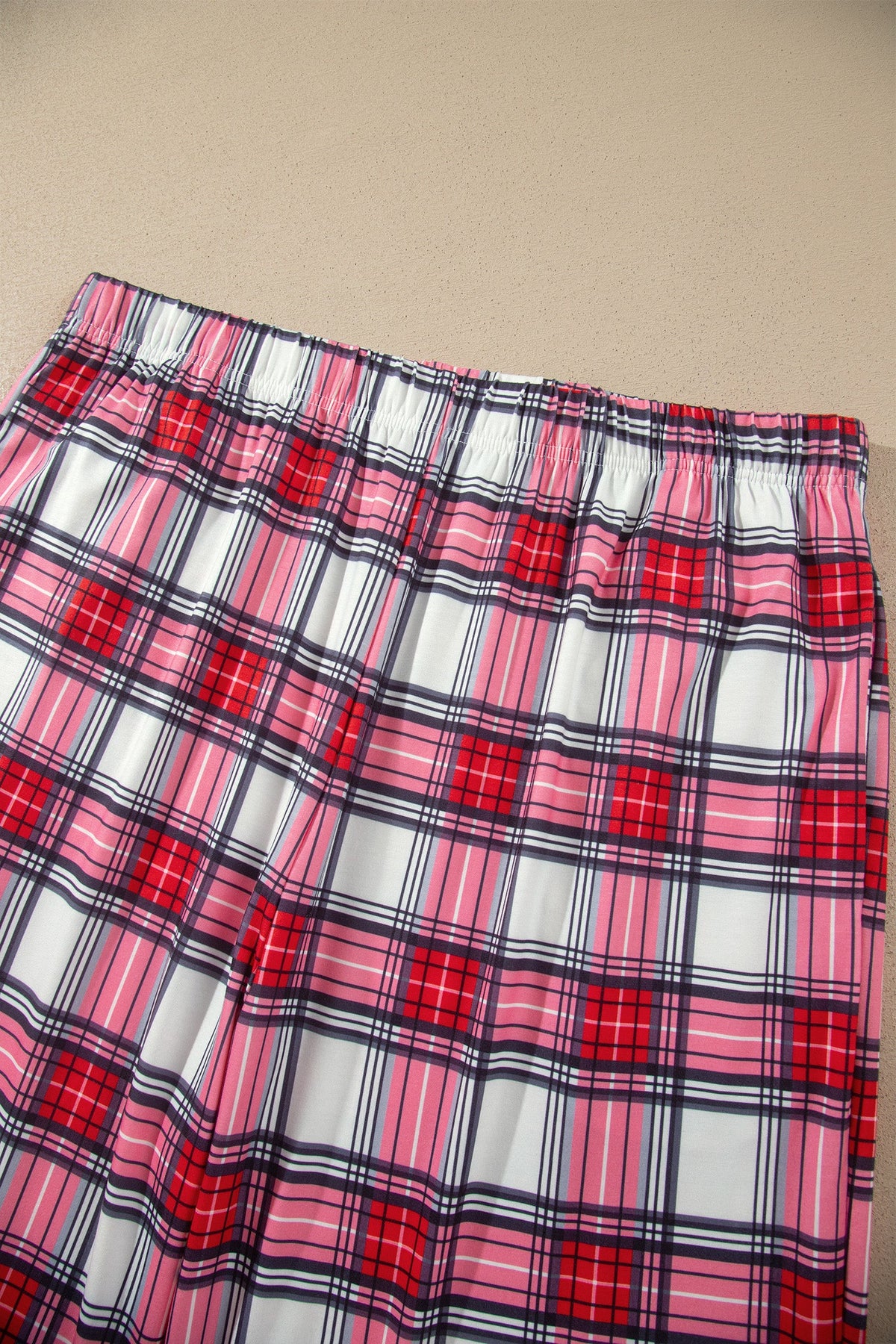 Cozy Christmas Plaid Pajama Set — Red | 1X–4X