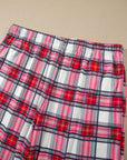 Cozy Christmas Plaid Pajama Set — Red | 1X–4X