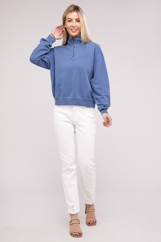 HYFVE Half Zip Long Sleeve Sweatshirt