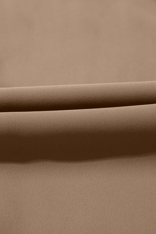 Solid Elastic High-Waist Pants