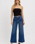 RISEN Elastic Band Wide Leg Jeans