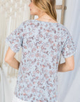 e Luna Paisley Print Boxy Top