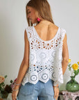 ADORA Crochet Wide Strap Knit Cover Up