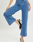 Risen Full Size High Rise Wide Leg Jeans