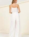 HYFVE Remember Me Front Sash Cutout Jumpsuit