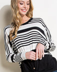 e Luna Engineering Striped Boxy Top