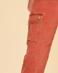 Annie Wear Straight Leg Jeans with Cargo Pockets