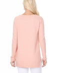 Cozy Heart Jacquard Round Neck Pullover Sweater