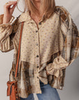 Floral Patchwork Ruffle Shacket | Cottagecore Layering