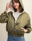 Reversible All Weather Fur Lined Bomber Jacket