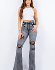 GJG Denim Storm Bell Bottom Jean in Grey