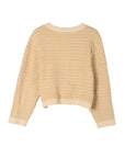 Lilou Herringbone Crew Neck Sweater - Online Only