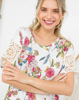 e Luna Floral Boxy Top