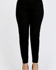 Plus Size High Waist Solid Stretch Jeans Pants