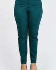 Plus Size High Waist Solid Stretch Jeans Pants