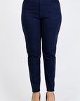 Plus Size High Waist Solid Stretch Jeans Pants