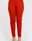 Plus Size High Waist Solid Stretch Jeans Pants