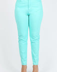 Plus Size High Waist Solid Stretch Jeans Pants