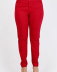 Plus Size High Waist Solid Stretch Jeans Pants