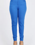 Plus Size High Waist Solid Stretch Jeans Pants