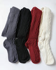 Knee High Cable Knit Socks