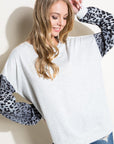 e Luna PLUS Animal Mix Volume Sleeve Top