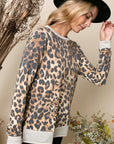 e Luna PLUS Cheetah Print Sweatshirt