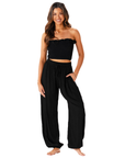 Black Jogger Harem Pants