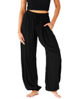 Black Jogger Harem Pants