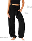 Black Jogger Harem Pants